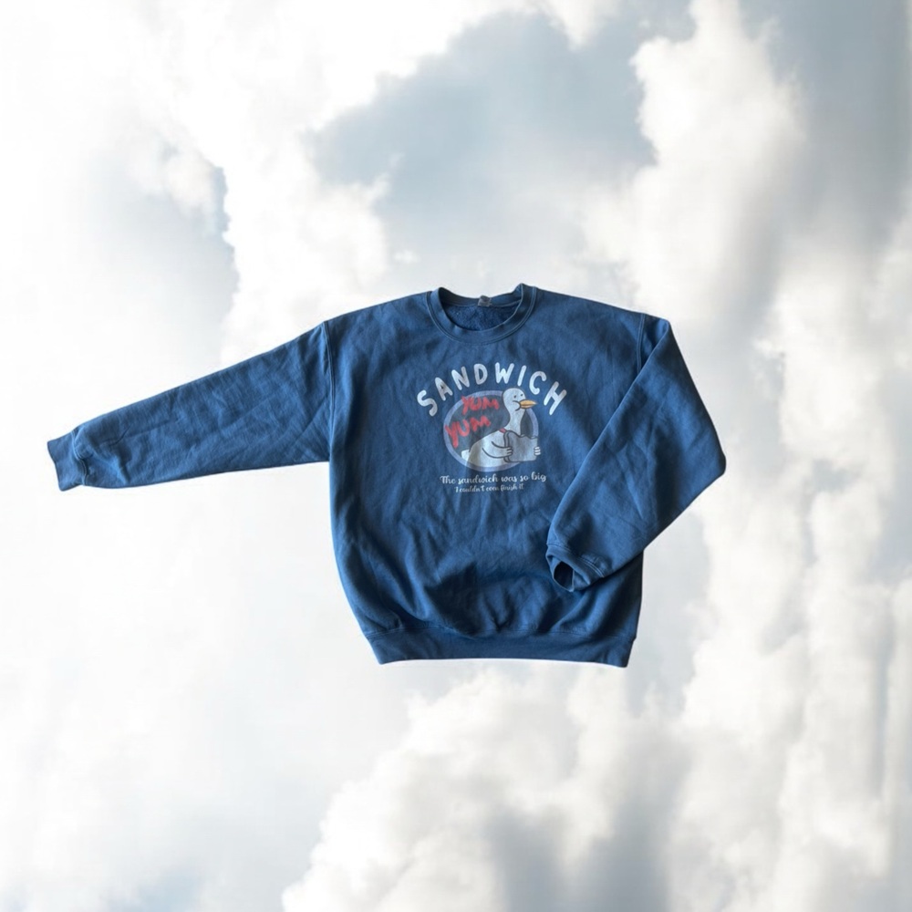 Sandwich Graphic Blue Sweatshirt